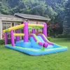 Crianças de parques de playground de água de playground slide de água inflável Jumping Bound House Jumper Castle com piscina de slides Splashing Gun Play Outdoor Divertido na festa de aniversário do quintal do jardim
