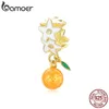 925 Silver Silver CZ Orange Fruit Charm Perles pour le bracelet d'origine Silver 925 BIELLIE DE BIELLIR ACCESSOIRES SCC1715 210512 286I