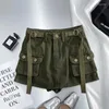 Skirts Women Denim Cargo A-line Skirt Vintage Y2k Khaki Harajuku Korean Streetwear Fashion Emo 2000s Trashy Clothes