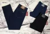 Männer Jeans Herbst und Winter Brioni Baumwollstickte britische dicke Hose