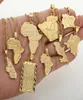 Colliers pendants Africa Congo Algeria Map Collier Fomen Women Men Color Couleur Copper Hiphop Style5740096