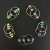 Key Ring Fidget Spinner Gyro Hand Spinner Metal Toy Finger Keyring Chain HandSpinner Toys For Reduce Decompression Anxiety 5 Colors ZZ