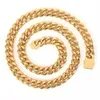 Kettingen 8-16 mm 316L roestvrij staal hiphop sieraden stoeprand Miami Cuban Link Chain ketting