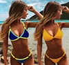Sexy Low Waist Multicolor Beach Thong Micro Bikini Ladies Swimsuit Swimwear Women Bikini Suit Brazil Bikini Swimsuit263F6564501