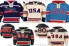 1980 Miracle On Team USA Ice Hockey Jerseys Jersey Bluies Niestandardowy nazwa dowolne numerze z kapturem sweter sportowy vintag9779648