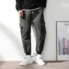 Pantalon pour hommes Single Mens Cargo Men 2024 Techwear Fashion Coton Pockets Hip Hop Joggeurs Baggy