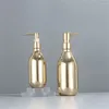 Storage Bottles 300ml/500ml Frosted Electroplated Shampoo Bottle PET Press Type Lotion Empty Shower Gel Large-Capacity Soap Dispenser