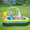 Children Swimming Pool Inflatable Spray Pool Outdoor Summer Water Toys Baby Bathtub Dinosaur Sprinkler Game Backyard Water Play 240508