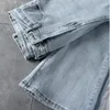 Jeans de mujeres Light Blue Flare Women High cintura Sweet Casual Spring Vintage Fashion Do Old Style Standing Streetwear All-Match Streetwear