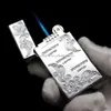 JM Creative Personality Finger Aroproofroping Flame Direct Flame Griding Wheel Cigarette Men Men s Metal Cigarette Lighter