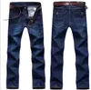 Mäns jeans män och byxor 2023 högkvalitativ mode blå street klänning stor ny stil Q240509