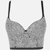 Femmes débarbacs Luxury Semelled Pearl Wedding Push Up Bra Woman Vêtements Camis Stage Dames Crop Top Corset Y2k Blusas 240509