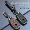 Auto Key Zink Legering Cowhide Cars Remote Key Case FOB voor Mercedes Benz A C E S G Class GLC CLE CLA GLB GLS W177 W205 W213 W222 X167 AMG T240509