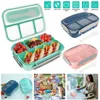 Borse per pranzo Borse Box da pranzo 1300 ml 4 Compartments BPA Bento Box Bento Box Conteni per le perdite a prova di perdite per le perdite per le perdite a prova di lavastoviglie a microonde a prova di perdite