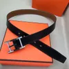 Belts for men designer Luxury belts for woman Classical Bronze Smooth gold sliver H belts Buckle Real fashion Leather toge belts men's her08