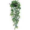Fleurs décoratives couronnes artificielles plantes ivy plants feuilles en plastique avec pots de mariage de Noël décoration du Nouvel An pour la maison accessoires de paysage de paysage
