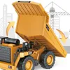 Mini Excavator Dzieci zrzucają RC Trucks Electric Car Toy dla chłopców Inżynieria Pojazd dzieci zdalne sterowanie buldozerem wózek widłowy 240508