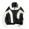 Hip Hop Mens Faux Leather Jacket Gevoted windjack Motorfiets Biker Bomber Coat 240430