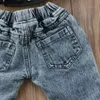 Jeans new bébé gamin filles pantalon décontracté d'été