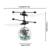 Colorful Mini Drone Shinning LED RC Drone Flying Ball Helicopter Light Crystal Induction Dron Quadcopter Aircraft Kids Toys 240508