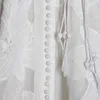 Grundläggande casual klänningar Tvådelklänning Twotwinstyle Elegant vårklänning Kvinnor Stående nacke långärmad hög midja vit miniklänning kvinnor mode ny klädsel2405