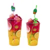 Wegwerpbekers sts cactus thema gekke cartoon drink goodie cadeaus voor kinderen feest kerstfeest verjaardagsdecoraties zomer supp ot5hi