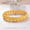 4pcs lote 24k dubai brazaletes africano color de oro para mujeres pulseras de niñas joyas etíopes novia boda joyerly regalo 210918 2798