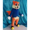 2024 Halloween Orange Squirrel Mascot Costum Aderetes promocionais de figurinos de personagem de personalização de traje de traje