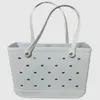Bolsa de playa de plástico de alta calidad bolso impermeable Bolsa de gran capacidad accesorios de moda lavables bolsas de cesta de compras para damas regalos de viaje al aire libre HO04 DC4