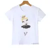 T-shirt Kawaii Girls T-shirt Ballet Girl Girl Carunone Stampa Girls Bancer T-shirt Summer Childrens T-shirt Short Manleedl2405