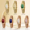 Montre-bracelets Berny Watch pour les dames diamant en or wristwatch vert femme Rose Boîte cadeau de luxe