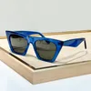 Солнцезащитные очки для кошачьего глаза голубые темно -серая линза 41468 Женские дизайнерские солнцезащитные очки летние оттенки солнечные солнечные луны