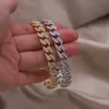Bransolety ślubne Francuskie nowe projektowanie biżuteria mody 14k złota platowana pusta sieć cyrkon otwarta bransoletka luksusowa damska przyjęcie weselne akcesoria