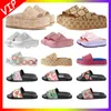 Designer gladde heren en damesglaasjes stijl trend strand sandalen zwarte bloemen aardbeien rubber dia home platform gestreepte casual slippers ith doos stofzak kaart