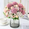 Decorative Flowers 1Pc Bulbous Chrysanthemum Rose Artificial For Christmas Wreath Wedding Bridal Bouquet Home S Diy Gift Decoration