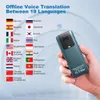 Bärbar tvåvägs Instant Translator-enhet med hög noggrannhet i realtidsöversättning för 139 språk, offline/online-röstfotoöversättning