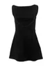 Lässige Kleider Frauen Segant Bodycon Mini Sommer offener Rücken schlanker Sattel Short Tank Dress Cocktail Party eine Linie Streetwear