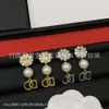 Kadınlar için Mücevherler Ayçiçeği İnci Küpeler Kadın Kişiselleştirilmiş Su Elmas Küpeler Moda Instagram Küpe Trendi