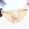 Underpantes Roupa íntima masculina Sexy Nylon Ice Silk Silk Transparent Ultra-Tos Felicable Panties Men Brikes de cintura baixa