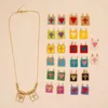 Hänghalsband Miyuki Heart Cross Halsband Guldpläterad rostfritt stålkedja Y2K Beaded Jewelry for Women Girl Handmade gåva