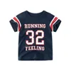 T-shirts 2024 Summer New Letter Printing T-shirt for Boys Clothing Short sleeved O-neck Cotton Top T-shirt for Childrens Clothing 2-10YL240509