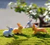 24pcs Pâques Figures de lapin Toys 3730 cm Résine miniature figurine plante fée décoration micro-paysage gâteau toppers ki3209415