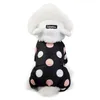 Vêtements pour chiens dot vêtements d'animaux de compagnie en coton tabouret d'hiver à swnowe sweat à sweat pour petits chiens chats veste de neige résistante à l'eau