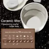 Liner in ceramica da 410 ml Termos tazza di caffè a doppia parete in acciaio inossidabile isolato per il regalo per tumbler a tazza termica 240422