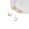 Högkvalitativ och dyra designörhängen Spring New Geometric Cool Small Fashionable Circles Versatile Simple Plated True with Cart Original Earring