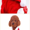 Trajes de vestuário de cachorro Casaco de anjo de Natal Papai Noel Terno Fancy Pet Gift - Red