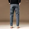 Męskie spodnie odzieży 2024 ładunek 97%bawełniany stały kolor noszenie noszenia swobodne spodni koreańskie spodnie joggerowe męskie workowate hosen