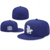 LA Letter Baseball Caps Men de haute qualité Femmes Swag Bone Swag pour adultes Full Fermed Fitted Hats