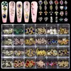 Nail Art Rhinestones Decorations Kit Charms Sieraden Crystal Diamond Parts Dy Manicure Design Nagels Accessoires 240509