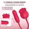 Autres éléments de beauté de la santé Rose Faux vibratrice de stimulation de pénis 12 Fréquence Femelle Labia Aspiration Tup Licking Adulte Sucking 18 Q240508